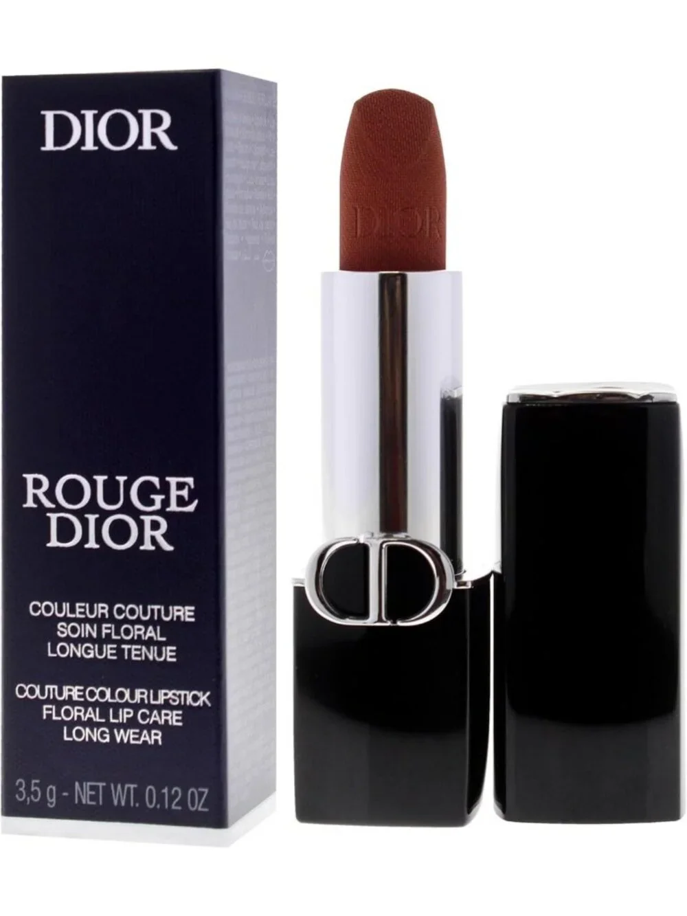 Velvet Lipstick in Nude Touch - Refillable 0.12 oz for Women - Luxurious Color